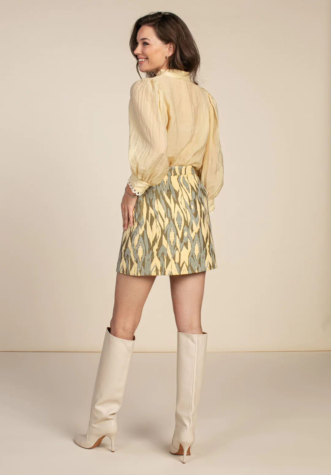 Nasma Ikat Pes Skirt - Aaiko