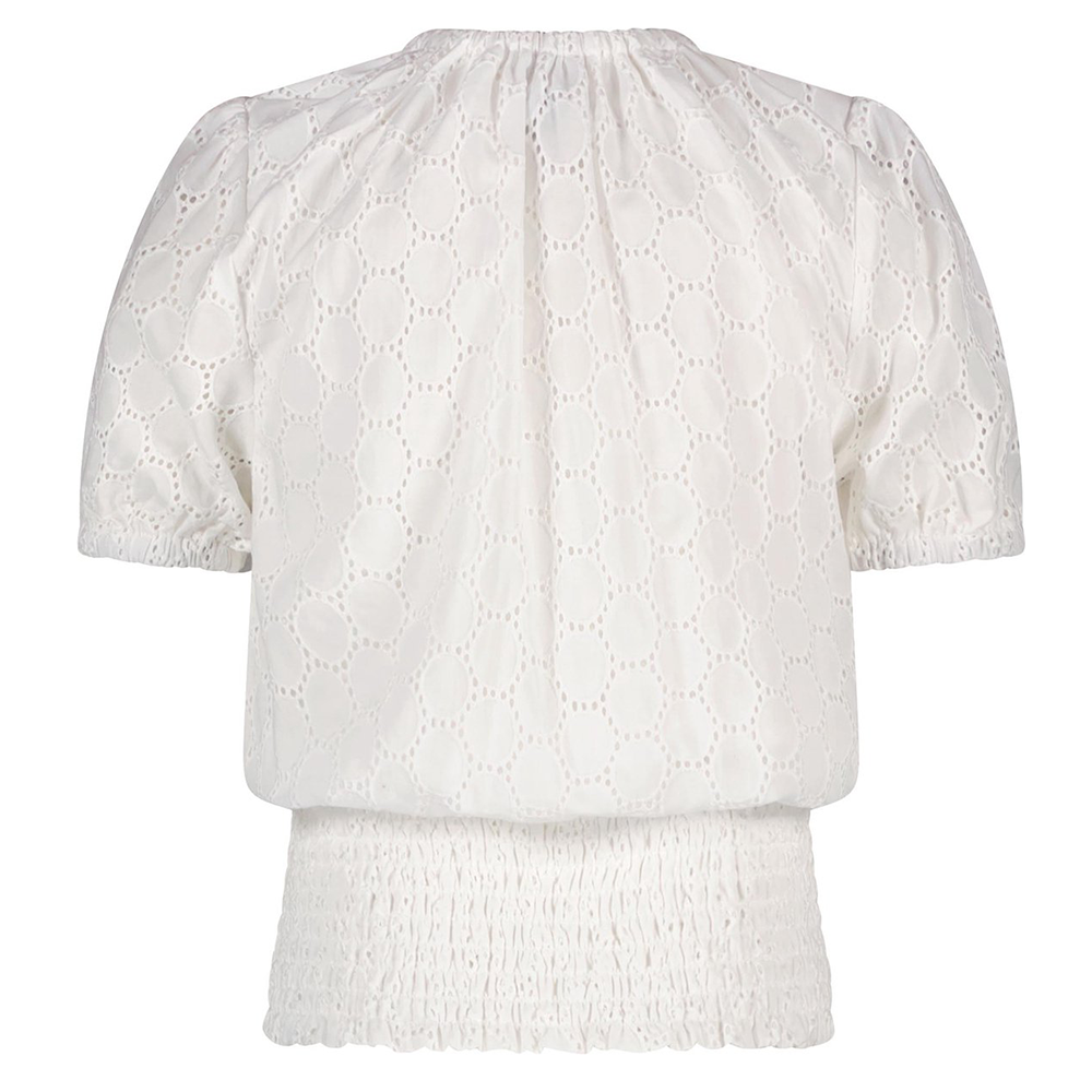 Tomma embroidery anglaise blouse half sleeve - NoNo