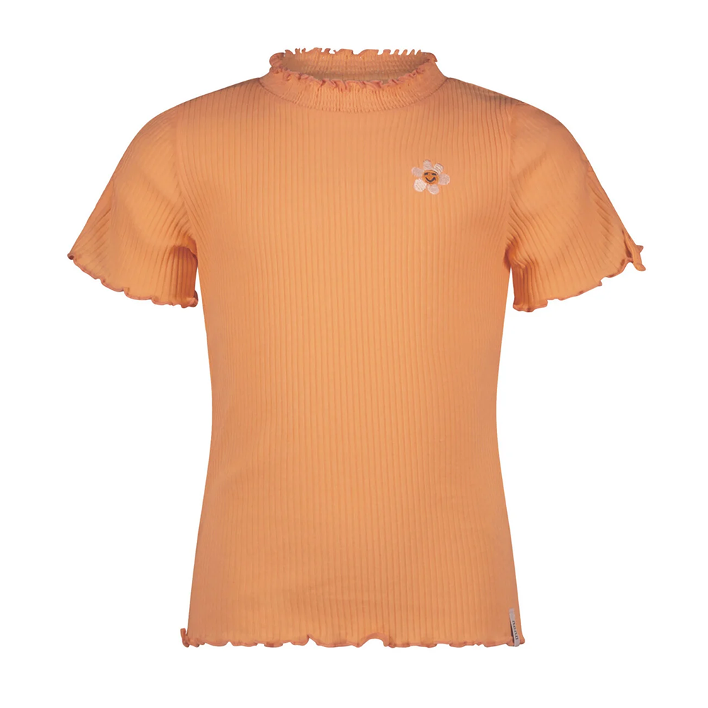 Kaby rib jersey tshirt half sleeve with string detail at sleeve - NoNo
