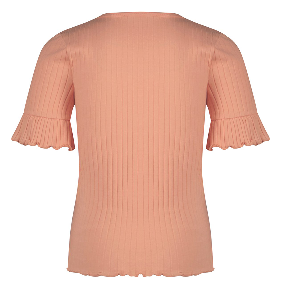 Kapi rib jersey tshirt half sleeve with smock at shoulder - NoNo