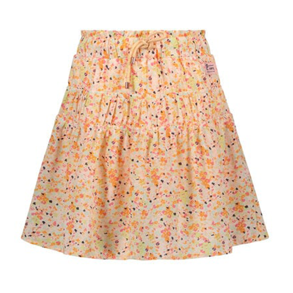 Nellie skirt short with elastic details + short lining - NoNo