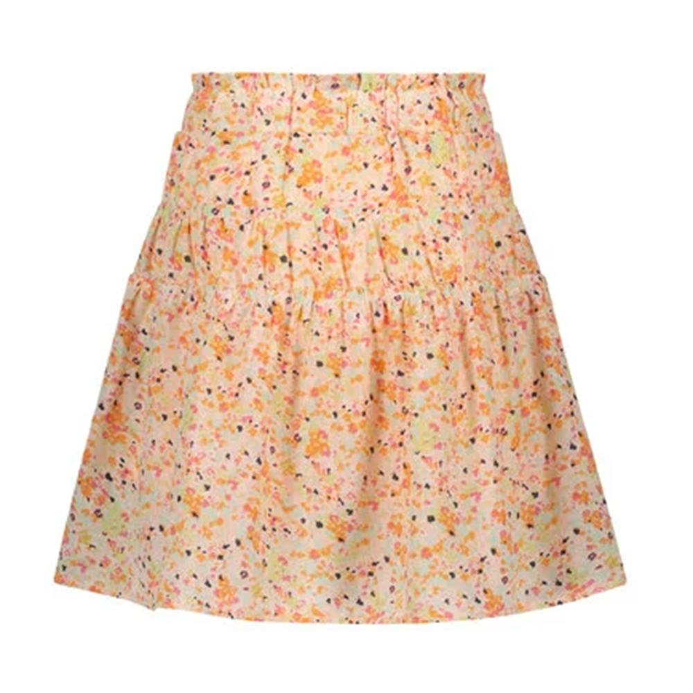 Nellie skirt short with elastic details + short lining - NoNo