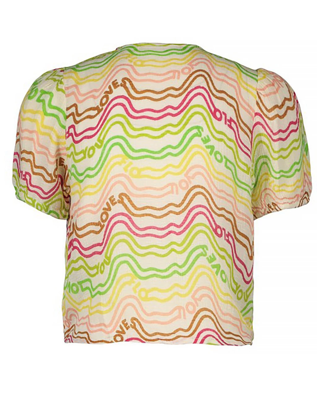 Flo girls fancy woven rainbow knotted blouse - Like Flo - Alternatieve afbeelding