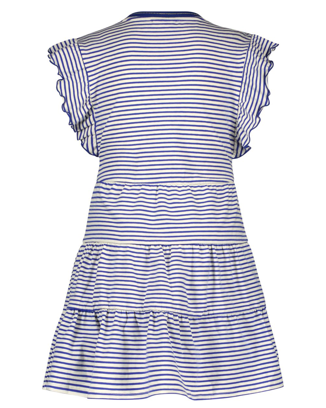 Flo girls stripe jersey ruffle dress - Like Flo - Alternatieve afbeelding