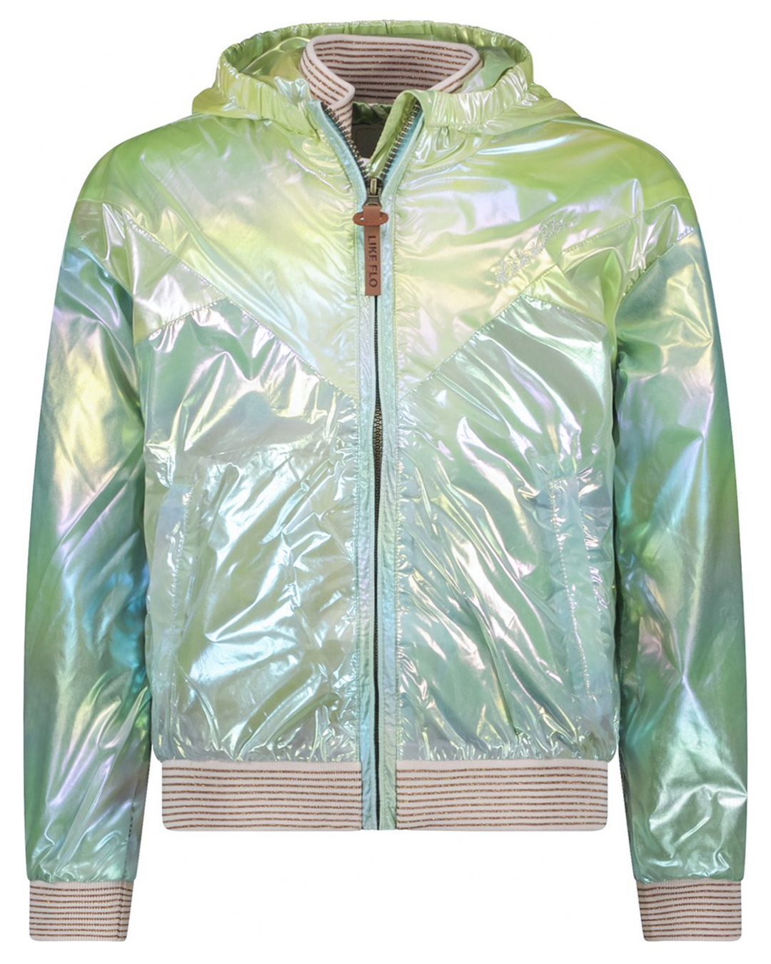 Flo girls hooded rainbow jacket - Like Flo