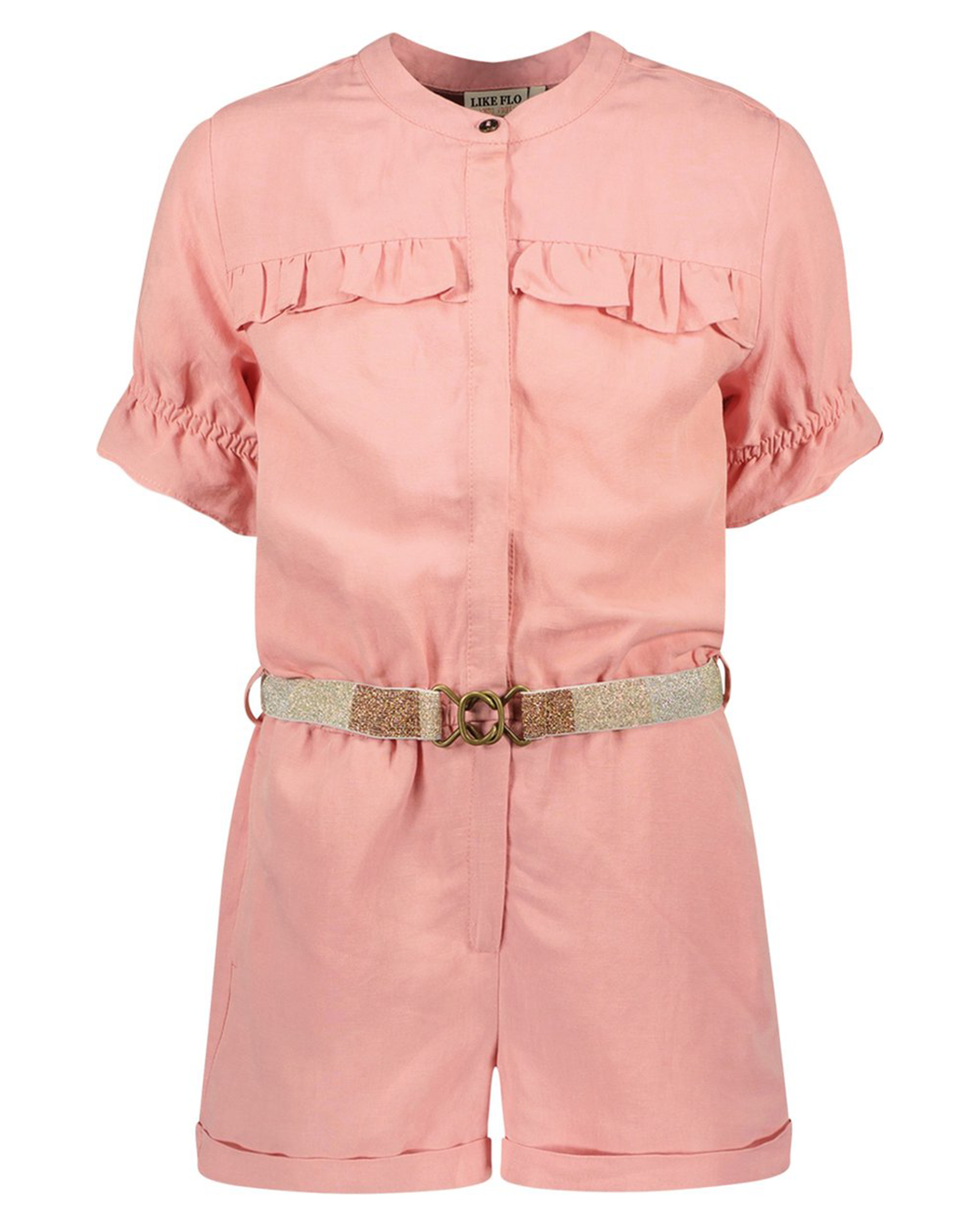 Flo girls linnen jumpsuit with belt - Like Flo