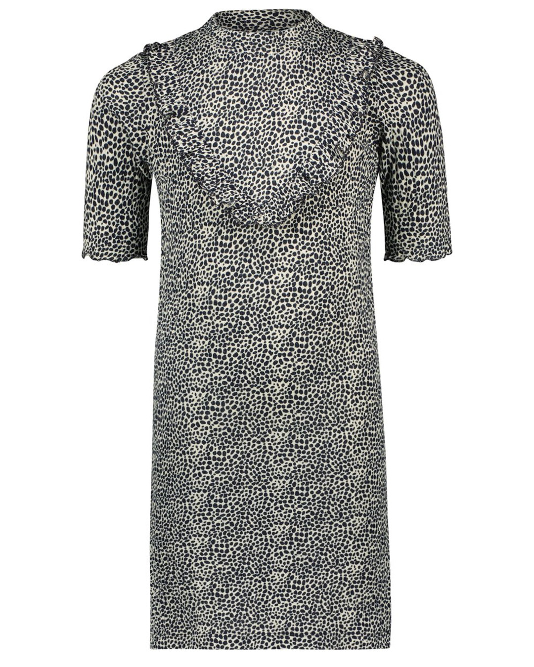 Flo girls fancy rib AOP ruffle dress - Like Flo