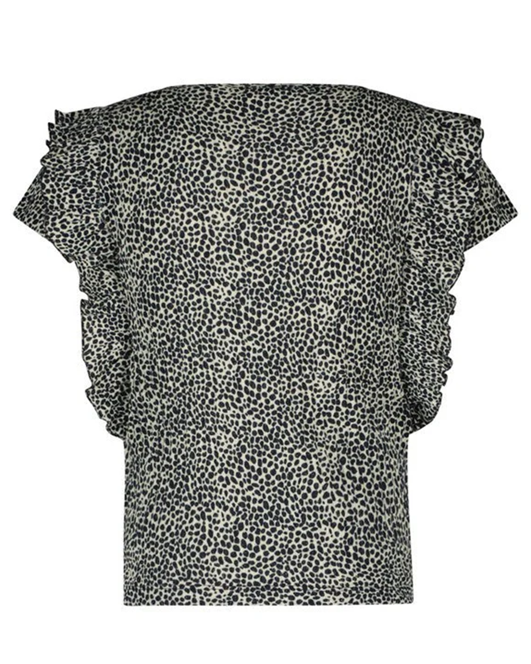 Flo girls fancy rib AOP ruffle top - Like Flo - Alternatieve afbeelding