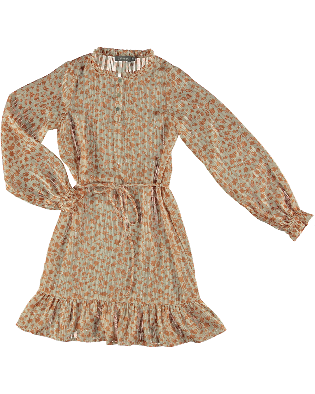 Dress AOP lurex stripe - Geisha Girls