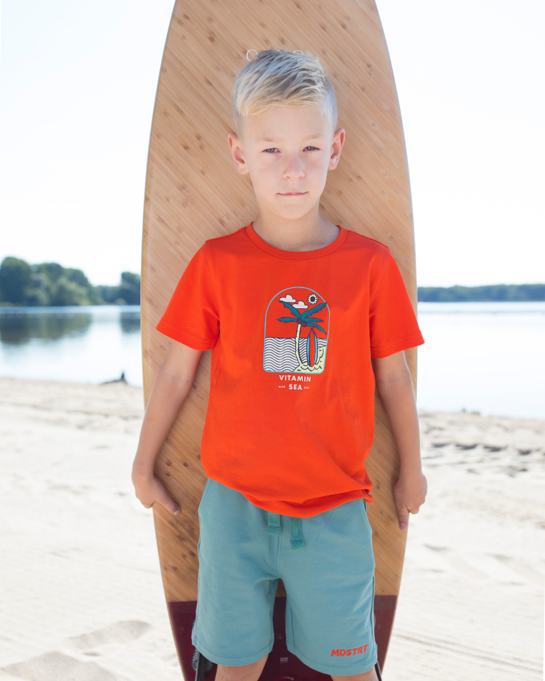 T-shirt with chest print - Moodstreet - Alternatieve afbeelding