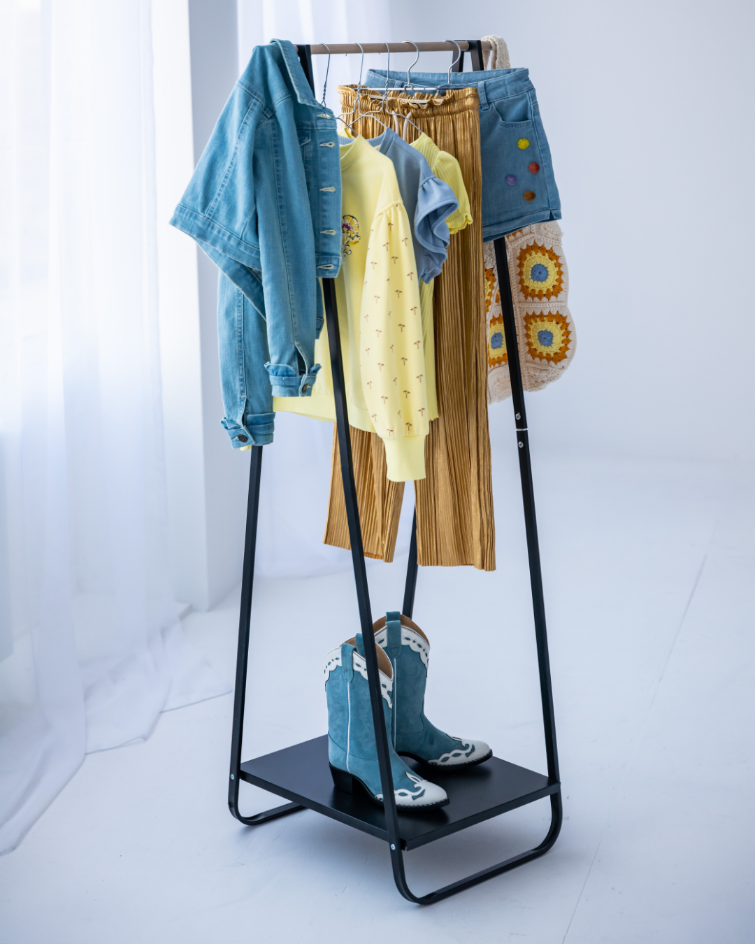 Flo girls ss sweater crochet flower - Like Flo