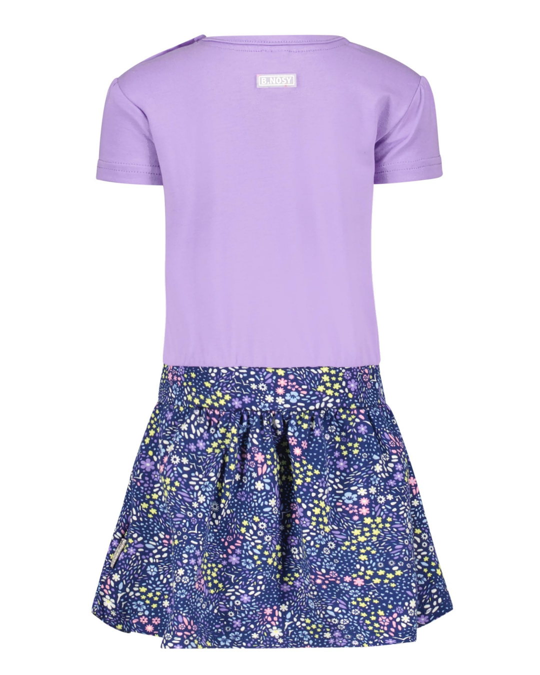 Mini girls dress w/ lilac top and 2 layer leopard skirt - B.Nosy