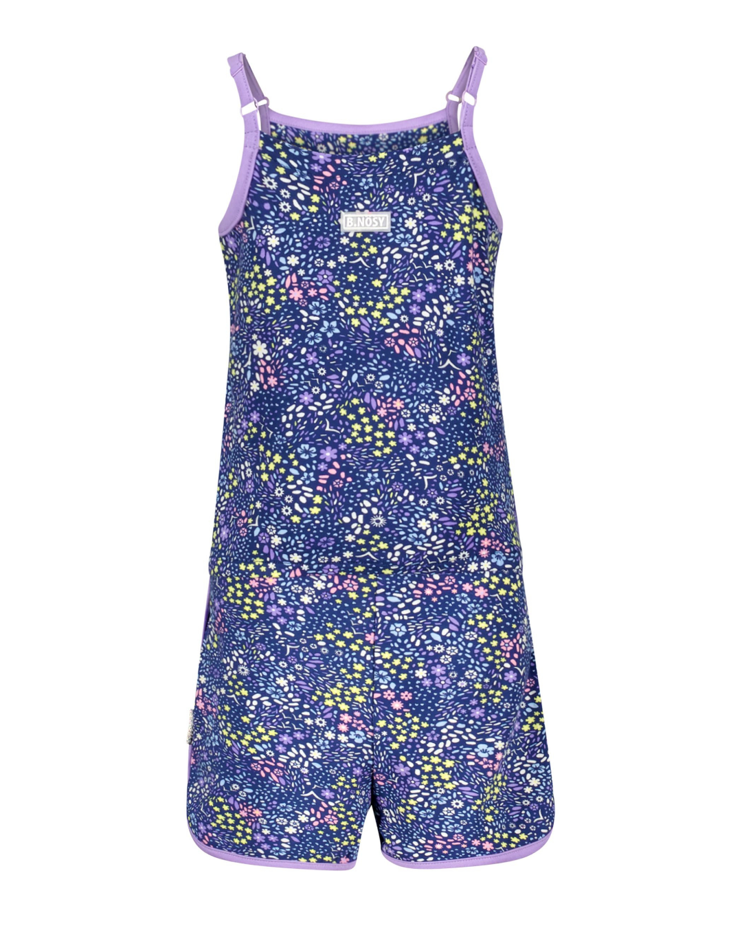 Girls leopard aop jumsuit - B.Nosy - Alternatieve afbeelding