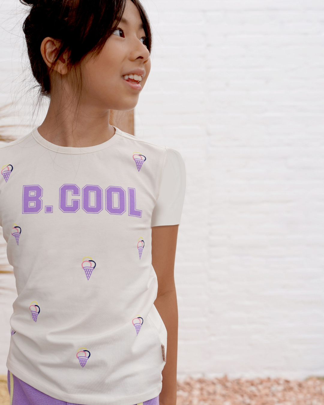 Girls ice cream shirt - B.Nosy - Alternatieve afbeelding