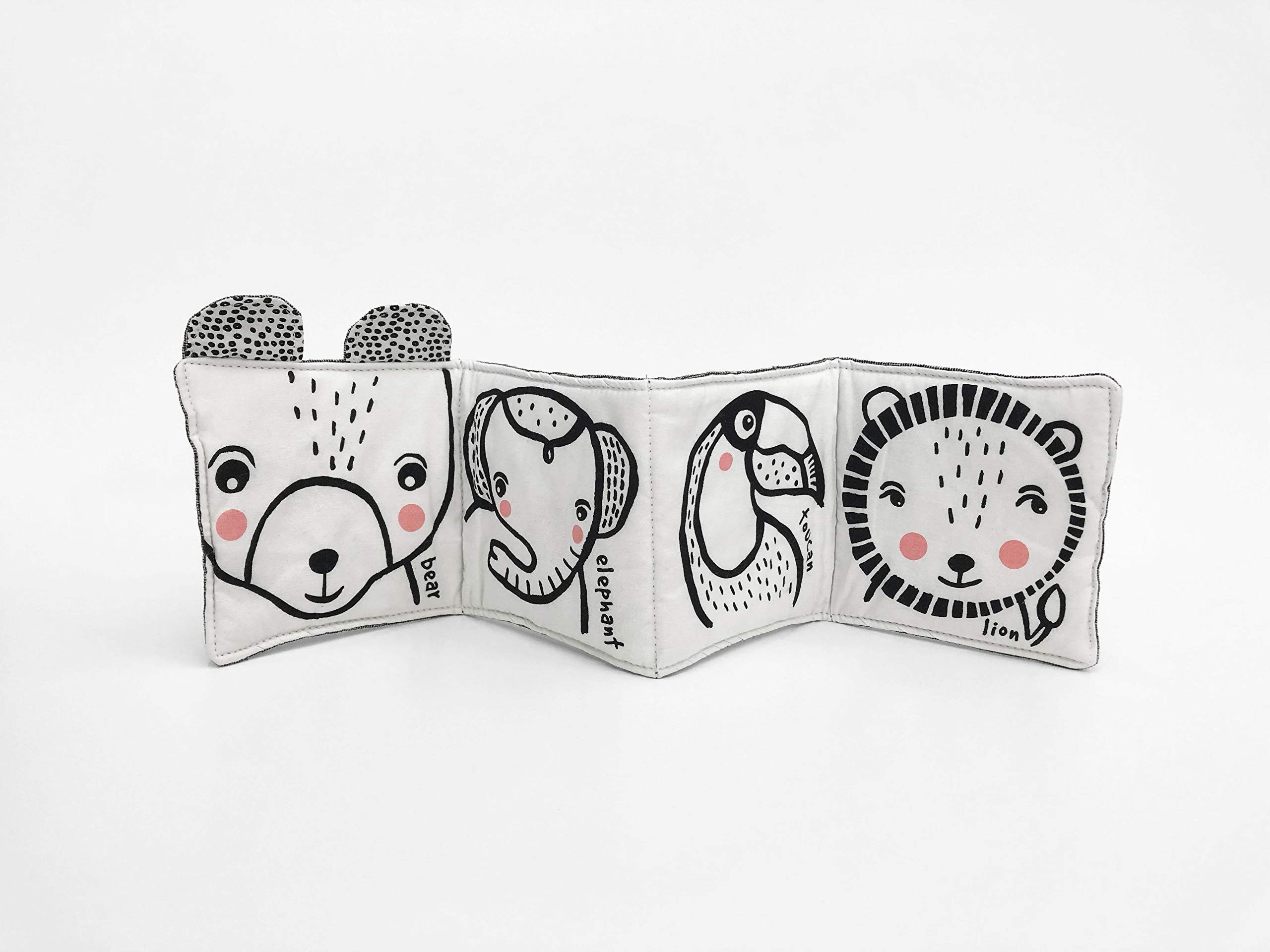 Wee Gallery Soft Book Friendly Faces wild DOUX•BLEU • KIDS